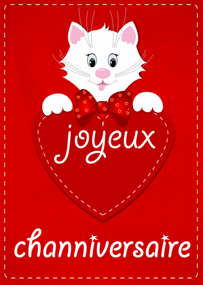 Carte Joyeux Channiversaire : Envoyer une Carte 